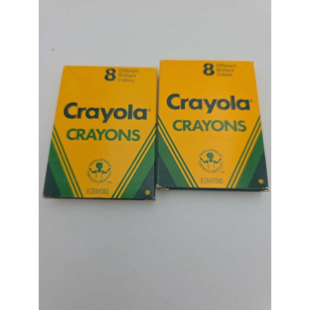 VINTAGE 1988 Crayola Crayons, 2-8ct Box | Binney & Smith | Asst Colors